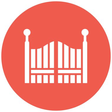 Kapı Vektörü Simgesi Tasarım Çizimi