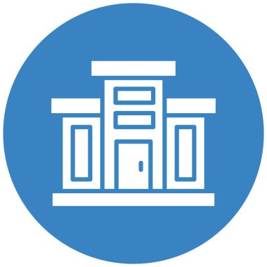 Alışveriş Merkezi Vektörü Simgesi Tasarım İllüstrasyonu