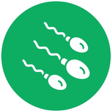 Sperm Vektörü Simgesi Tasarım İllüstrasyonu
