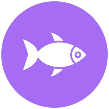 Balık Vektörü Simgesi Tasarım İllüstrasyonu