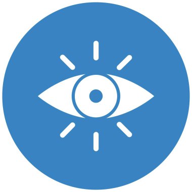 Göz Vektörü Simgesi Tasarım İllüstrasyonu