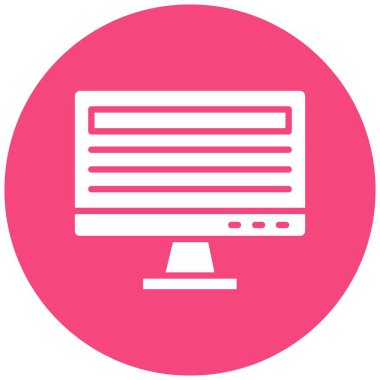 Çevrimiçi Vektör Simgesi Tasarım İllüstrasyonu