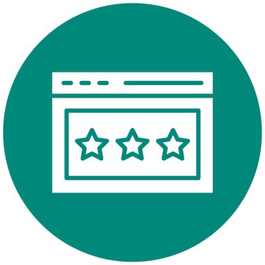 Vektör Simgesi Tasarım İllüstrasyonunu Gözden Geçir