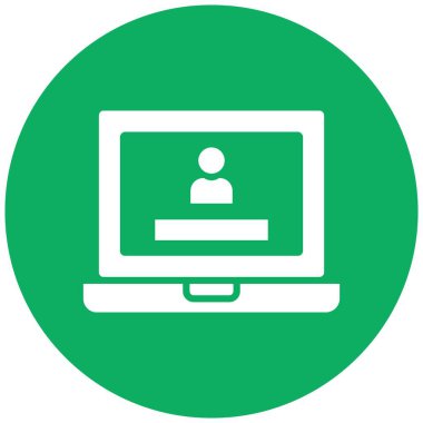 Bilgisayar Giriş Vektörü Simgesi Tasarım İllüstrasyonu