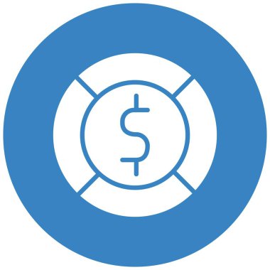 Dolar Bozukluğu Vektör Simgesi Tasarım İllüstrasyonu