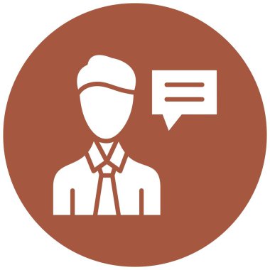 Danışman Vektör Simgesi Tasarım İllüstrasyonu