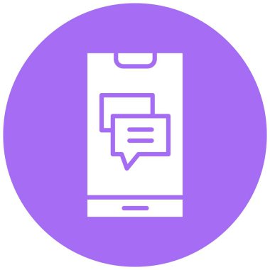 İleti Vektörü Simgesi Tasarım İllüstrasyonu