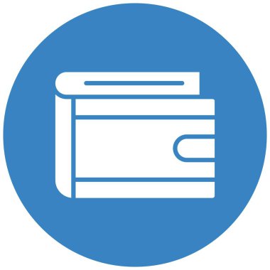 Cüzdan Vektörü Simgesi Tasarım İllüstrasyonu