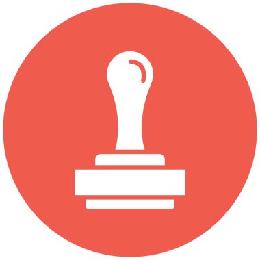 Pul Vektörü Simgesi Tasarım İllüstrasyonu