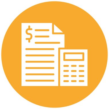 Bütçe Vektörü Simgesi Tasarım Çizimi