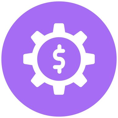 Çarklı Tekerlek Vektör Simgesi Tasarım Çizimi