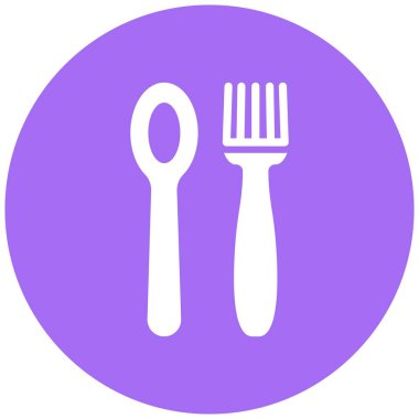 Çatal bıçak vektör simgesi tasarım çizimi