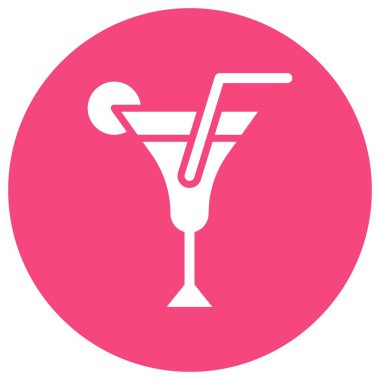 İçecekler Vektör Simgesi Tasarım İllüstrasyonu