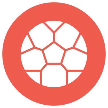 Futbol Vektörü Simgesi Tasarım İllüstrasyonu