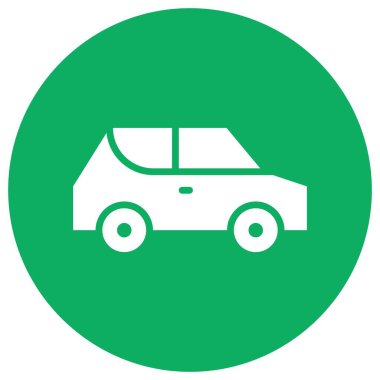 Araba Vektörü Simgesi Tasarım İllüstrasyonu