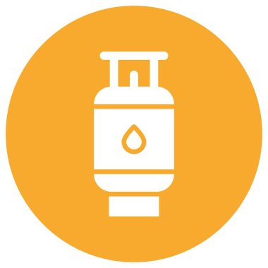 Kamp Gaz Vektörü Simgesi Tasarım İllüstrasyonu