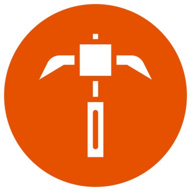 Kazma Vektör Simgesi Tasarım İllüstrasyonu