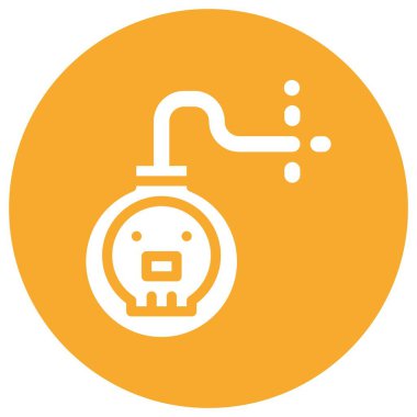 Bomba Vektörü Simgesi Tasarım Çizimi