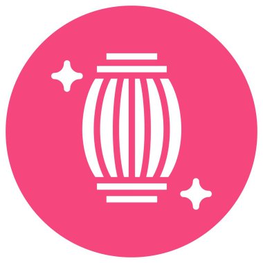 Namlu Vektörü Simgesi Tasarımı Çizimi