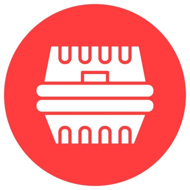 Paket Kutusu Vektör Simgesi Tasarım İllüstrasyonu