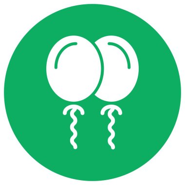 Balonlar Vektör Simgesi Tasarım İllüstrasyonu