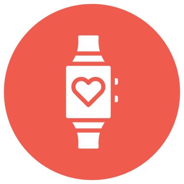 Akıllı saat Vektör Simgesi Tasarım İllüstrasyonu