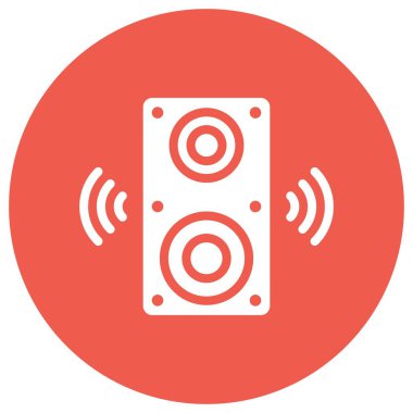 Sözcü Vektör Simgesi Tasarım İllüstrasyonu