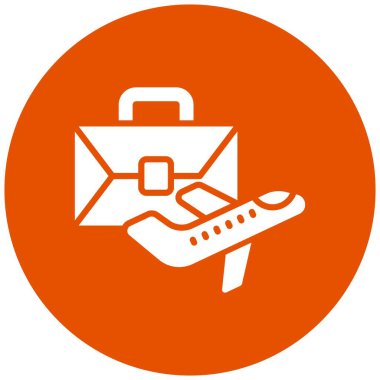 İş Gezisi Vektör Simgesi Tasarım İllüstrasyonu