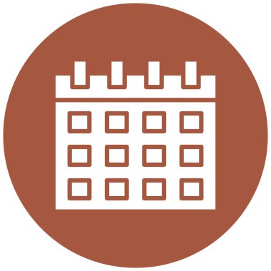 Takvim Vektörü Simgesi Tasarım İllüstrasyonu