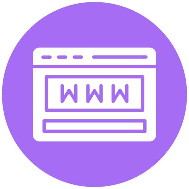 Web Sitesi Vektör Simgesi Tasarım İllüstrasyonu