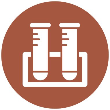 Test Tüpleri Vektör Simgesi Tasarım İllüstrasyonu