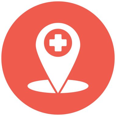 Konum Vektör Simgesi Tasarım İllüstrasyonu