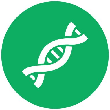 DNA Vektörü Simgesi Tasarım İllüstrasyonu