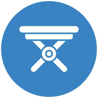 Katlanan Tablo Vektörü Simgesi Tasarım İllüstrasyonu