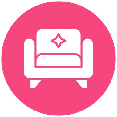 Kol Koltuğu Vektörü Simgesi Tasarım İllüstrasyonu