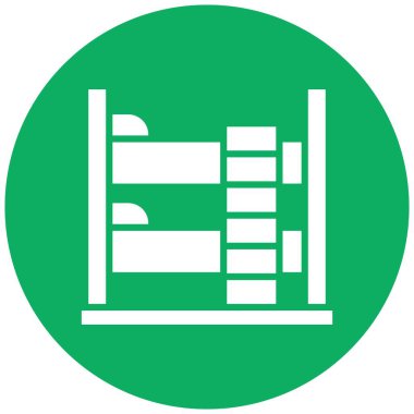 Berth Vektör Simgesi Tasarım İllüstrasyonu