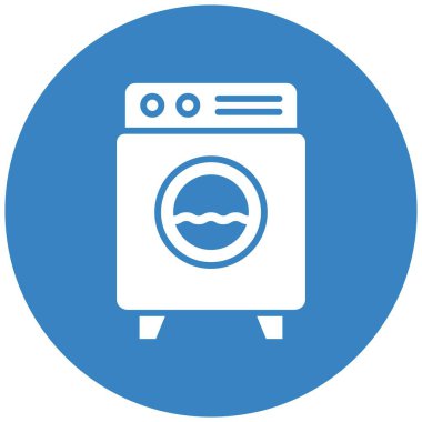çamaşır makinesi vektör tasarım illüstrasyonu