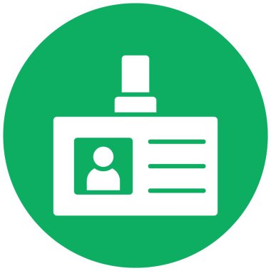 Tanımlama Vektörü Simgesi Tasarım İllüstrasyonu