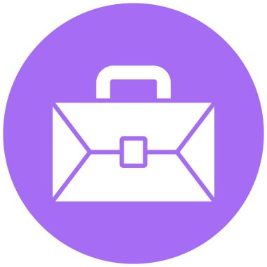 Evrak Çantası Vektör Simgesi Tasarımı İllüstrasyonu