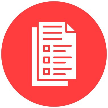 Belge Vektörü Simgesi Tasarım İllüstrasyonu