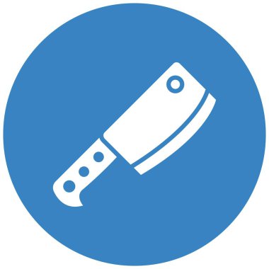 Kasap Vektör Simgesi Tasarım Çizimi