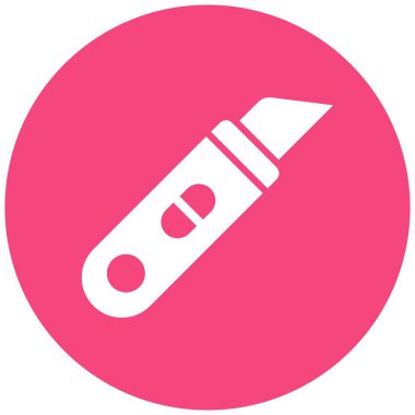 Kağıt Kesici Vektör Simgesi Tasarım İllüstrasyonu