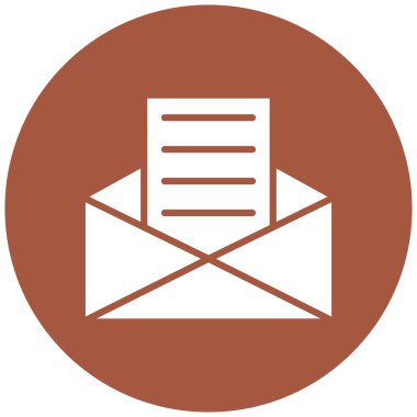 Zarf Vektörü Simgesi Tasarım İllüstrasyonu