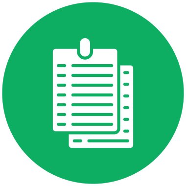 Yapışkan Not Vektör Simgesi Tasarım İllüstrasyonu