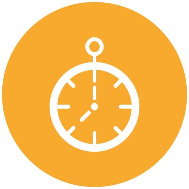 Saat Vektörü Simgesi Tasarım İllüstrasyonu