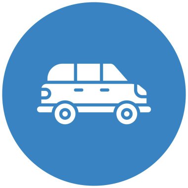 Otomobil Vektör Simgesi Tasarım İllüstrasyonu