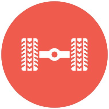 Axle Vektör Simgesi Tasarım İllüstrasyonu