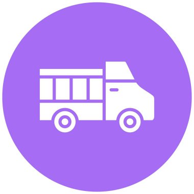 Kamyon Vektör Simgesi Tasarım İllüstrasyonu