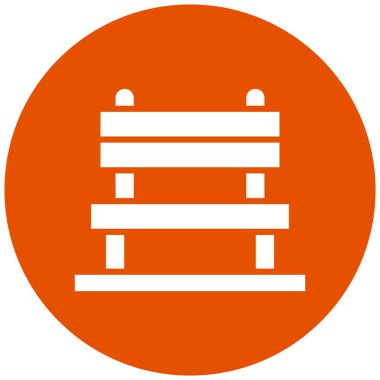 Bench Vektör Simgesi Tasarım İllüstrasyonu