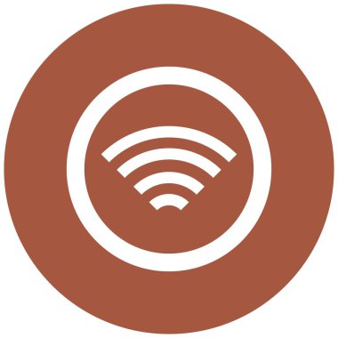 Wifi Vektör Simgesi Tasarım İllüstrasyonu